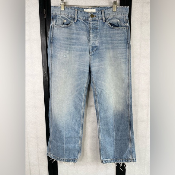 THE GREAT. Men's Faded Blue Relaxed Jeans